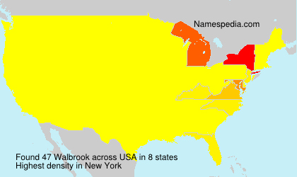 Surname Walbrook in USA Surname Walbrook in USA