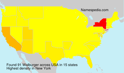 Surname Walburger in USA Surname Walburger in USA