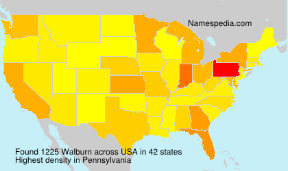 Surname Walburn in USA Surname Walburn in USA