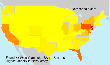 Surname Walcoff in USA Surname Walcoff in USA