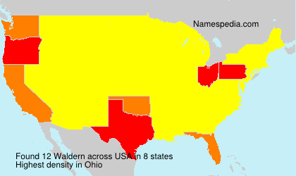 Surname Waldern in USA Surname Waldern in USA