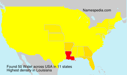 Surname Walet in USA Surname Walet in USA
