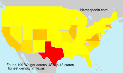 Surname Walger in USA Surname Walger in USA