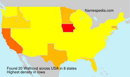 Surname Walhovd in USA Surname Walhovd in USA