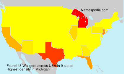 Surname Waligore in USA Surname Waligore in USA