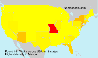 Surname Walka in USA Surname Walka in USA