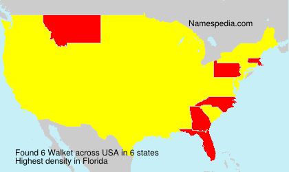 Surname Walket in USA Surname Walket in USA