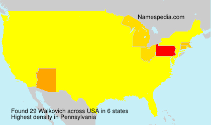 Surname Walkovich in USA Surname Walkovich in USA