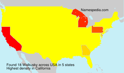 Surname Walkusky in USA Surname Walkusky in USA