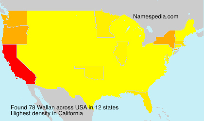 Surname Wallan in USA Surname Wallan in USA