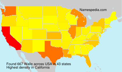 Surname Walle in USA Surname Walle in USA