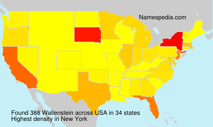 Surname Wallenstein in USA Surname Wallenstein in USA
