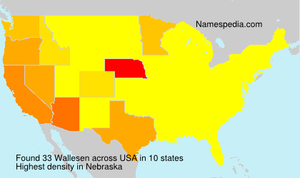 Surname Wallesen in USA Surname Wallesen in USA