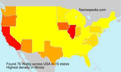 Surname Wallig in USA Surname Wallig in USA