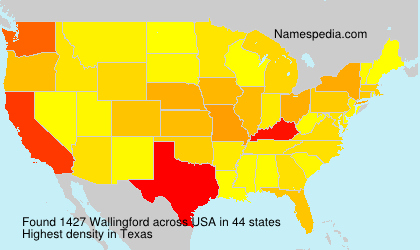 Surname Wallingford in USA Surname Wallingford in USA