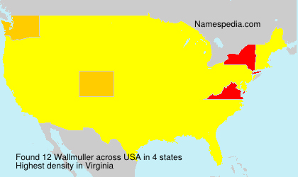 Surname Wallmuller in USA Surname Wallmuller in USA