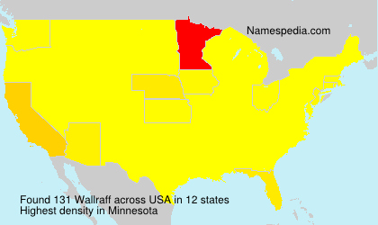 Surname Wallraff in USA Surname Wallraff in USA