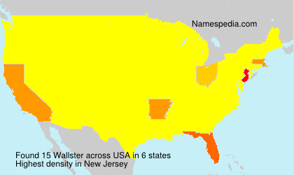 Surname Wallster in USA Surname Wallster in USA