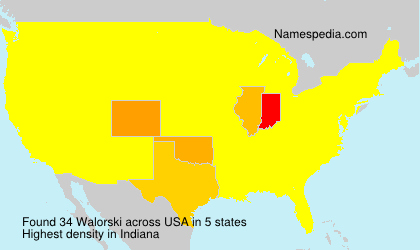 Surname Walorski in USA