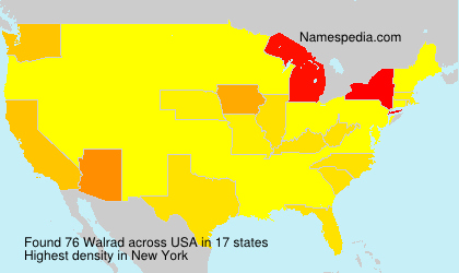 Surname Walrad in USA Surname Walrad in USA