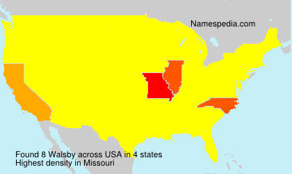 Surname Walsby in USA Surname Walsby in USA