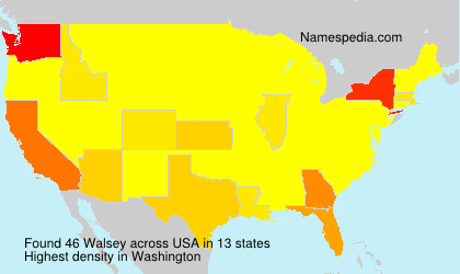 Surname Walsey in USA Surname Walsey in USA