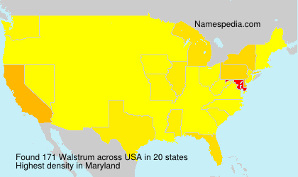 Surname Walstrum in USA Surname Walstrum in USA