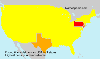 Surname Walulek in USA Surname Walulek in USA