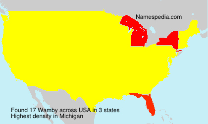 Surname Wamby in USA