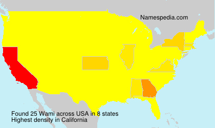 Surname Wami in USA Surname Wami in USA