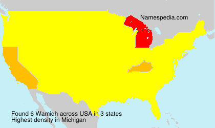 Surname Wamidh in USA Surname Wamidh in USA