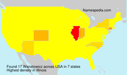 Surname Wanatowicz in USA