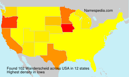 Surname Wanderscheid in USA Surname Wanderscheid in USA