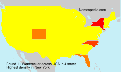Surname Wanemaker in USA Surname Wanemaker in USA