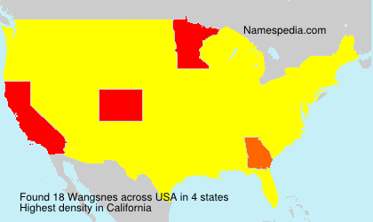 Surname Wangsnes in USA Surname Wangsnes in USA