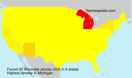 Surname Waniolek in USA Surname Waniolek in USA