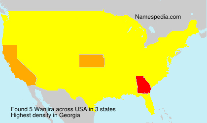 Surname Wanjira in USA