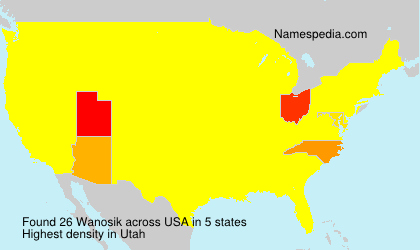Surname Wanosik in USA Surname Wanosik in USA