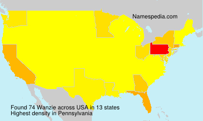 Surname Wanzie in USA Surname Wanzie in USA