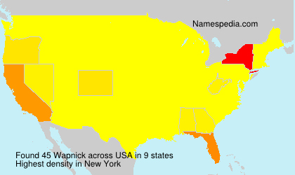 Surname Wapnick in USA Surname Wapnick in USA