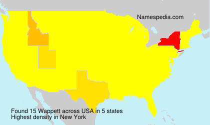 Surname Wappett in USA Surname Wappett in USA