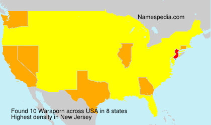 Surname Waraporn in USA Surname Waraporn in USA