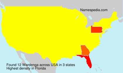 Surname Wardenga in USA Surname Wardenga in USA