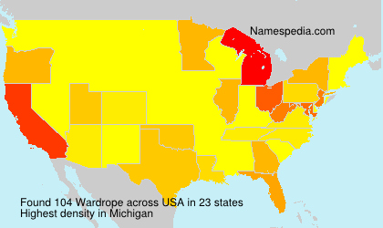 Surname Wardrope in USA Surname Wardrope in USA