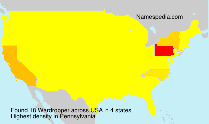 Surname Wardropper in USA Surname Wardropper in USA