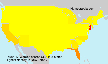 Surname Warech in USA Surname Warech in USA