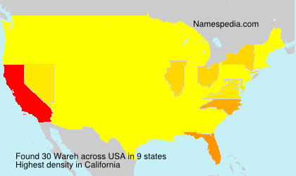 Surname Wareh in USA Surname Wareh in USA