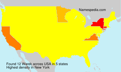 Surname Warek in USA Surname Warek in USA