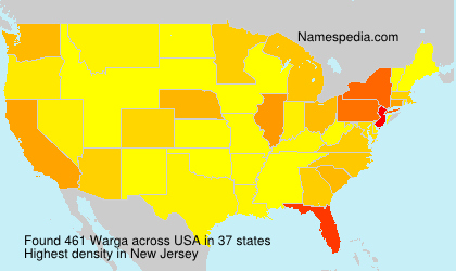 Surname Warga in USA Surname Warga in USA