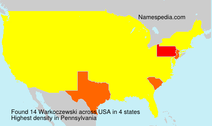 Surname Warkoczewski in USA